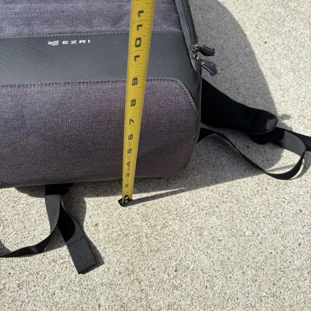 EZRI Professional Backpack (Black) Tech Two Strap Work Travel Laptop Bag